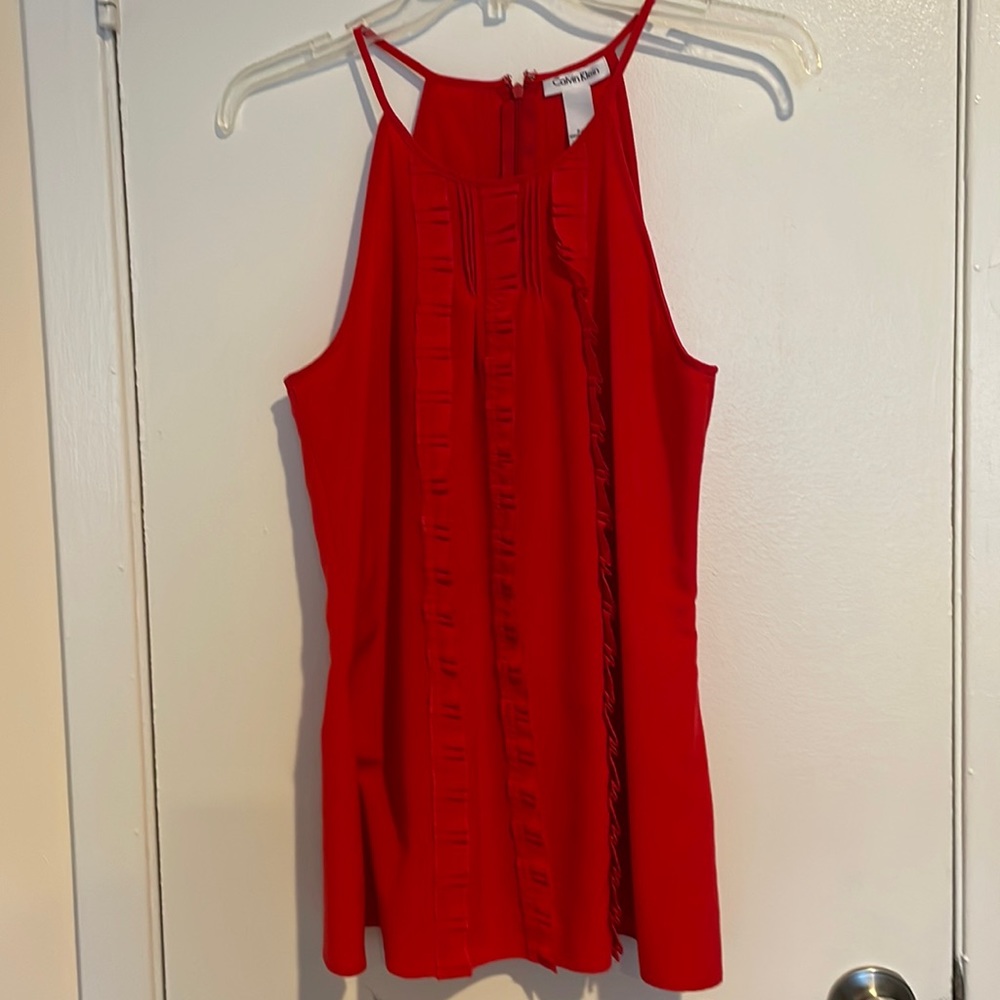 Gently worn Calvin Klein S/P holter style top